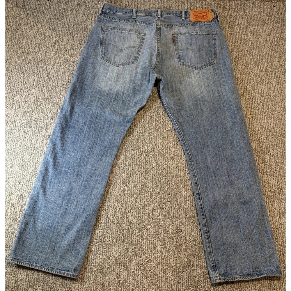 Levis 501 Jeans Mens 38*x30 Straight‎ Leg Button Fly Classic Vintage Denim